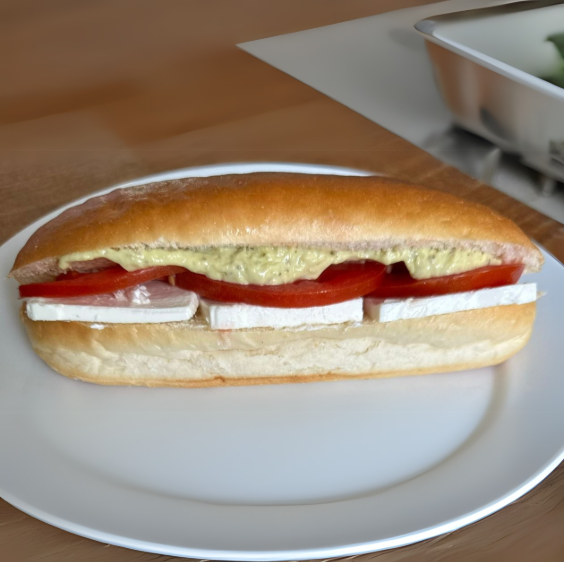 Süzme Peynirli Pesto Soslu Pastane Sandviç