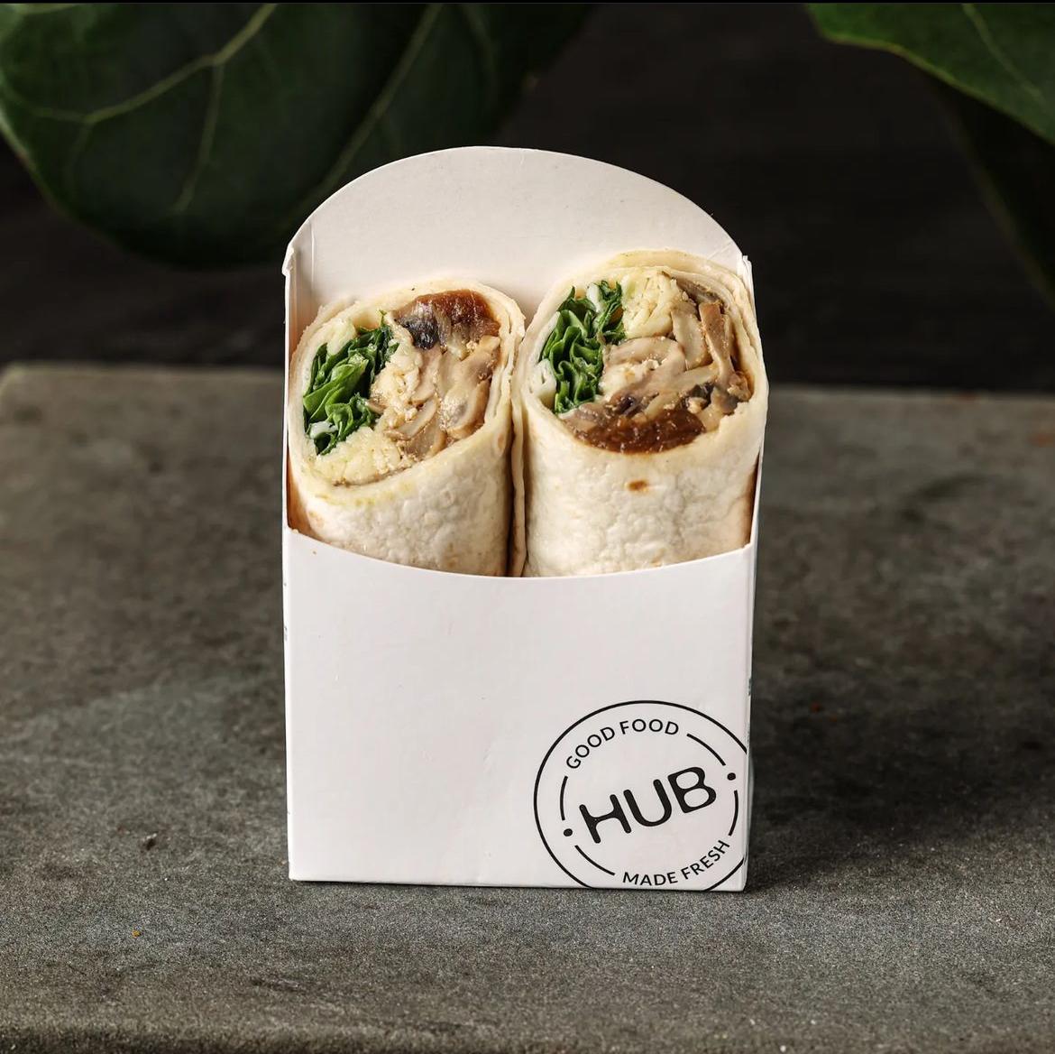 Karamelize Soğanlı ve Mantarlı Tavuk Wrap