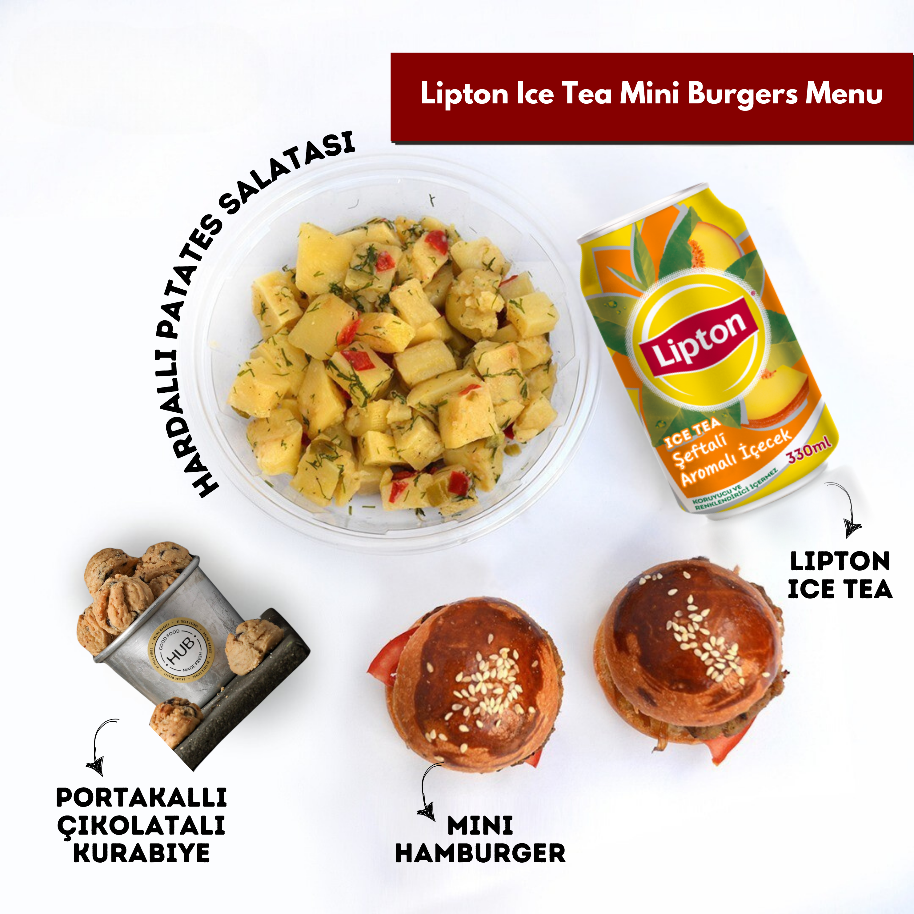 Lipton Ice Tea Mini Burger Menü