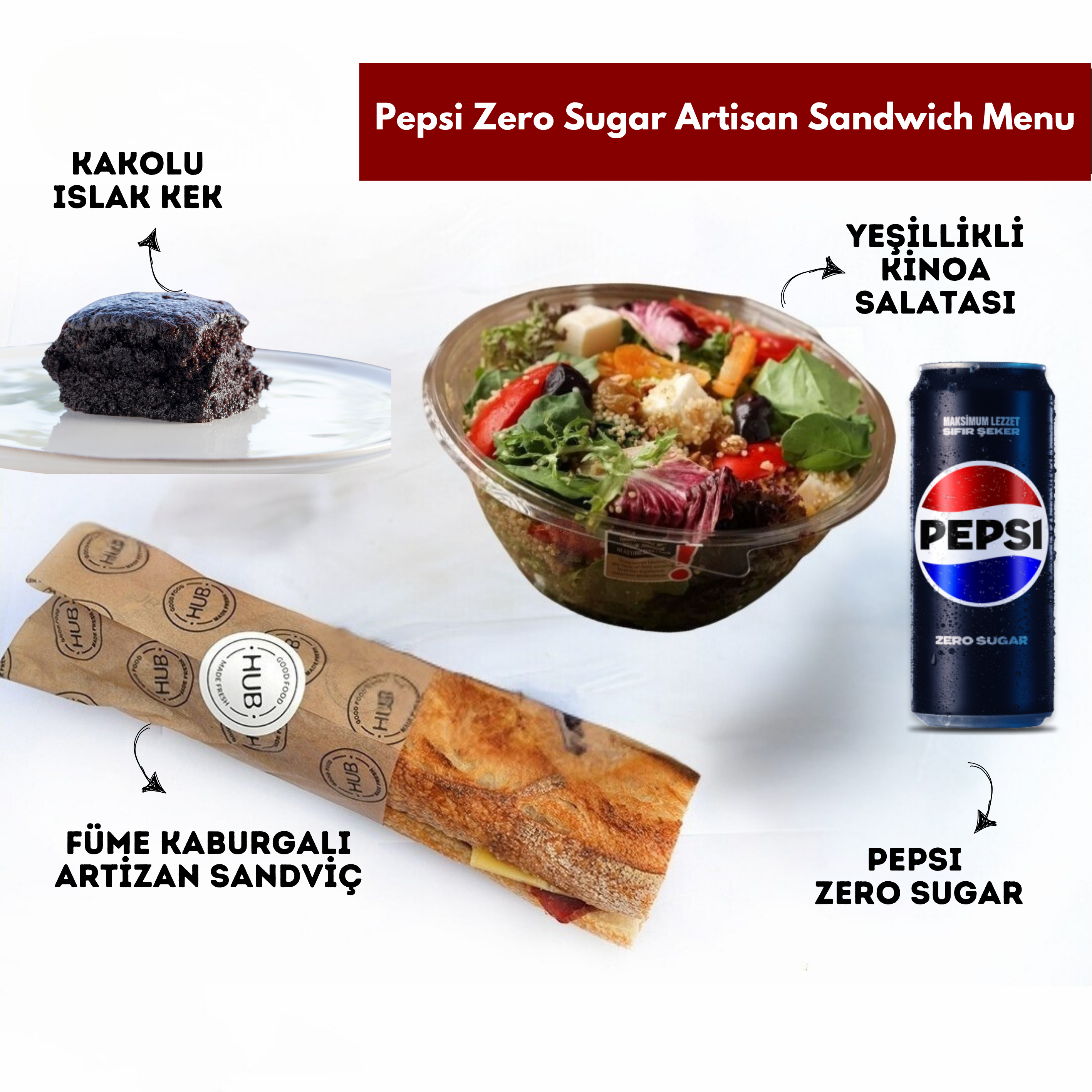 Pepsi Zero Sugar Artisan Sandwich Menu
